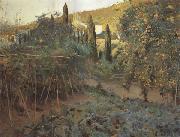 Joaquin Mir Trinxet The Hermitage Garden oil painting on canvas